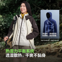波司登 五折*叠变系列 女短款三合一鹅绒冲锋衣