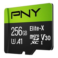 必恩威 PNY Elite-X microSDXC存储卡 256GB容量 A1应用负载等级 4K及1080P的视频拍摄 U3 V30视频速度等级