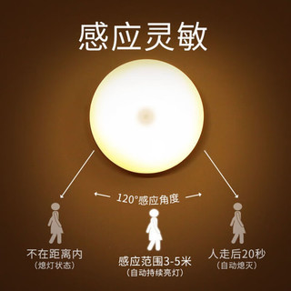以典 LED人体感应灯 充电式 白光