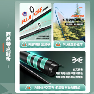 GW光威光威夕雾鱼竿1.8米枪柄路亚竿泛用ML调远投翘嘴鲈鳜抛竿