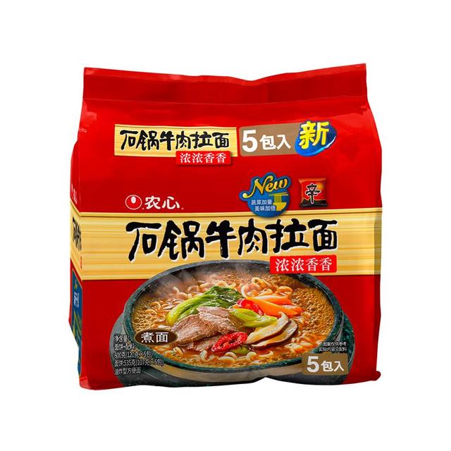 农心 辛拉面 石锅牛肉 120g*5袋