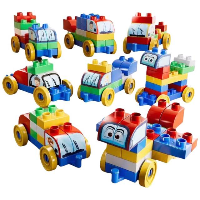 SNAEN 斯纳恩 积木车儿童玩具拼装大颗粒