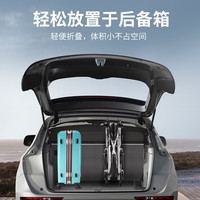 恒倍舒手动轮椅轻便折叠脚踏手推车老人便携式家用旅行代步车HZB-01G 轻便折叠小轮款(仅10KG)
