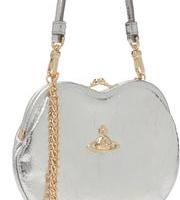 Silver Belle Heart Frame Bag