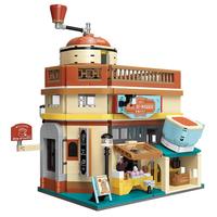 keeppley 奇妙积木 奇妙漫游 魔都奇旅系列 K21407 手摇咖啡厅 打卡武康大楼