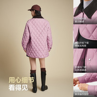 波司登（BOSIDENG）25年轻薄羽绒服女短款90绒翻领拼接百搭巴恩风外套B250135334 玫瑰木粉|1875 XL 175/96A 体重约130-140斤