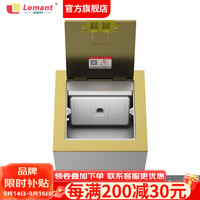 洛蒙特 Lomant 纯平隐形地插座 不锈钢防水嵌入式地插 单网络六类