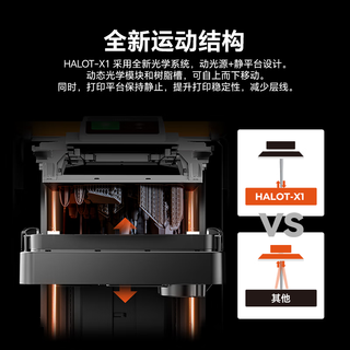 创想三维HALOT-X1 光固化3d打印机家用10寸16K高速高精度手办建模仪儿童桌面级 HALOT-X1 大陆版