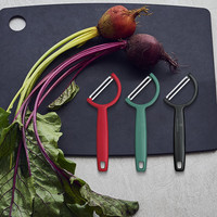 VICTORINOX 维氏 6.0950.3 削皮器 双锯齿刃 黑色