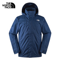 THE NORTH FACE 冲锋衣男女户外防水透汽8AUM 深海蓝/HDC 3XL