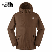 THE NORTH FACE 防晒衣男户外防风夹克8EZY 棕色/1OI XL