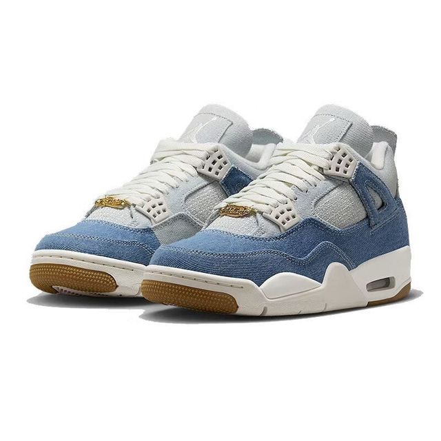 NIKE 耐克 女鞋 AJ4 牛仔蓝复古运动鞋 IB6716-100