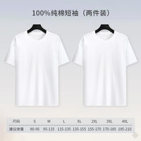 凡客潮流 T恤100%棉两件装纯棉短袖半袖 时尚休闲圆领百搭