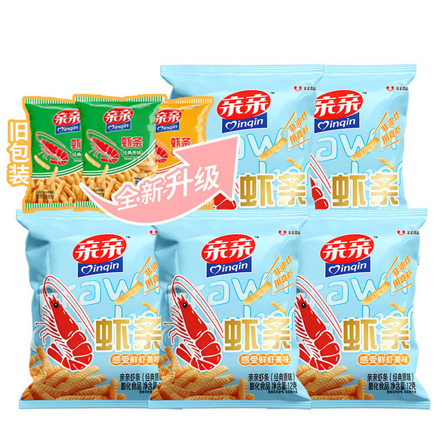 亲亲 虾条 原味80g