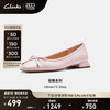 Clarks 其乐 女鞋单鞋女春轻舞系列春舒适芭蕾鞋通勤船鞋婚鞋 粉色 261768124 37