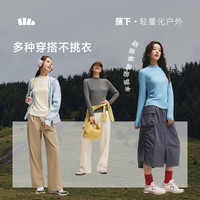 蕉下(beneunder)打底衫女内搭显瘦纯色百搭修身女士长袖肌底衣 【高弹透气】漫暮黑 S