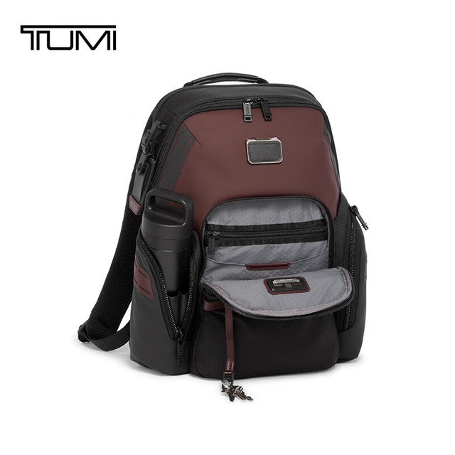 TUMI 途明 Alpha Bravo系列 男士双肩包 0232793XB 深红色