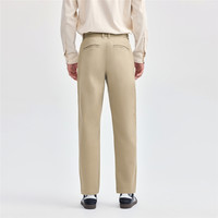 佐丹奴裤子男装撞色绣线中腰弹力棉梭织休闲长裤 01114737 17 炊烟卡其 28
