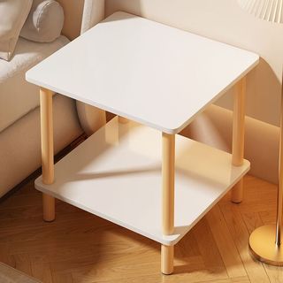 逸朗德 象牙白色双层40*40*53cm 床头柜