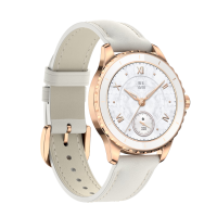 荣耀亲选 ROSSINI 2e 智能手表 38mm 山茶金 真皮表带