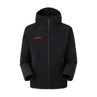 88VIP：MAMMUT 猛犸象 Macun 2.0男士连帽防风防泼水软壳夹克外套 限量 黑色 M