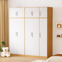 金经金属 简约现代衣柜 2.1米 五门衣柜+顶柜