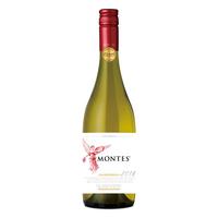 MONTES 蒙特斯 智利原瓶进口 红天使 珍藏级 莎当妮 干白葡萄酒 750ml 单瓶