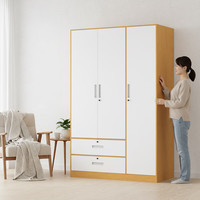 金经金属 衣柜 1.2米 三门二抽