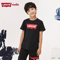 Levi's 李维斯 儿童装男童短袖T恤夏季中大童纯棉上衣女童半袖亲子装