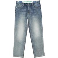 杰克琼斯 男装秋季时尚舒适简约风字母印花九分直筒裤牛仔裤