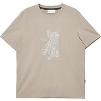 JACK&JONES 杰克琼斯 男士纯棉罗纹圆领短袖T恤