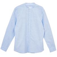 JACK&JONES 秋衬衫男简约时尚舒适立领纽扣长袖衬衫男款上衣