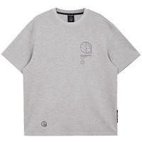 JACK&JONES 男士短袖T恤 字母刺绣 肌理感 L 白色