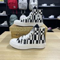 CONVERSE/匡威1970S黑白棋盘格男女高帮复古休闲帆布鞋/A08764C