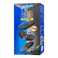 奥利奥（Oreo）低糖黑芝麻味薄脆饼干夹心124g 休闲零食早餐下午茶 内含4小包