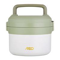 爱仕达保温饭盒304不锈钢大容量女带饭一人食便携超长内分层 900ml 一人食保温饭盒 900ml  一人食保温饭盒
