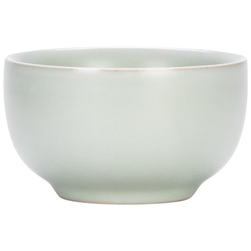 汝道（RUDAO）汝窑大号茶杯茶盏功夫茶具品茗杯个性主人杯汝瓷开片可养陶瓷杯子 汝窑南瓜杯70ml
