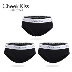 Cheek Kiss 内裤女士100纯棉女生裆中腰舒适三角短裤