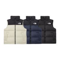 北面The NorthFace1996户外鹅绒立领隐藏连帽羽绒马甲NV1DP55