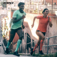 CEP德国3.0压缩运动袜女专业马拉松跑步袜越野小腿长筒袜子男足球 男款薄荷绿 3.0 IV