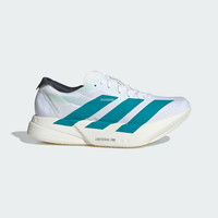 移动端、京东百亿补贴：adidas 阿迪达斯 女 跑步系列 ADIZERO ADIOS PRO 4 W 跑步鞋 JR1247 白/纯蓝绿37