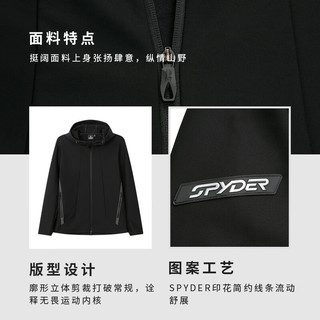 SPYDER 24EF103M MOUNTAIN LIFE 户外运动夹克 深灰色 S