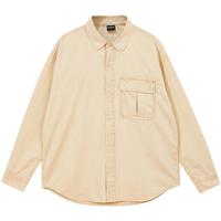 JACK&JONES 春秋男潮牌通勤基础上衣简约纯色长袖衬衫外套男装