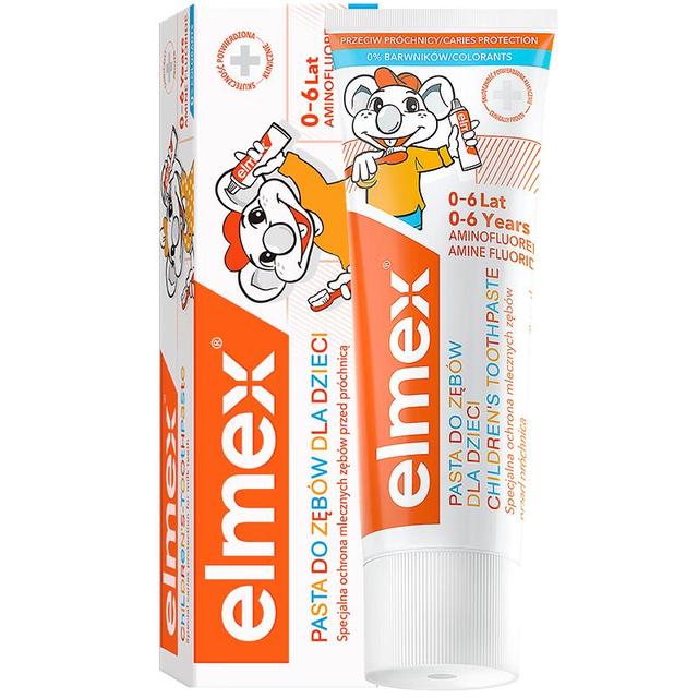 Elmex 儿童防蛀牙膏 瑞士版 薄荷香型 50ml 2-6岁