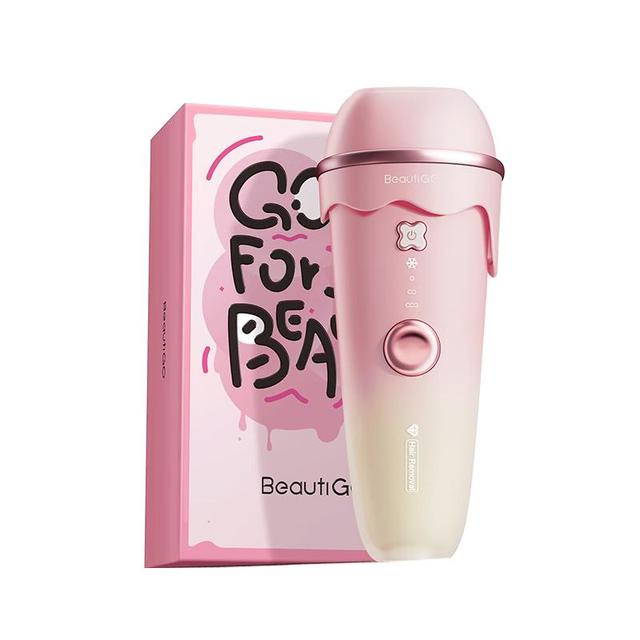 BEAUTIGO 恒冰IPL 脱毛仪 蓝宝石 剃毛器 奶冻舒缓组合  奶冻樱花白巧粉