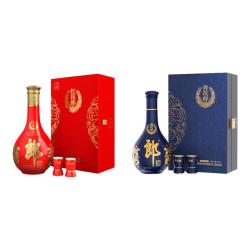 郎酒 酱香型高度白酒套装  礼盒装 500mL 53度
