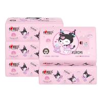心相印抽纸酷洛米联名款随身装小包无香餐巾纸加厚大尺寸擦拭纸面巾纸 4层 20抽*5包