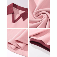 one more撞色长袖t恤女2025秋季流行风格小个子修身显瘦短款上衣S 奶白色 M