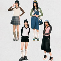 one more撞色长袖t恤女2025秋季流行风格小个子修身显瘦短款上衣S 奶白色 XL