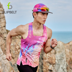 Flipbelt 男士风洞背心2.0 跑步运动轻薄透气网孔气孔马拉松竞赛吸汗 艾德莱斯（25） L